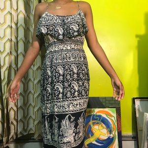 F21 Floral Print Maxi Dress